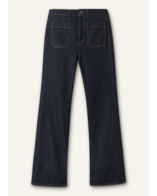 ME+EM Blue Subtle Flare Jean