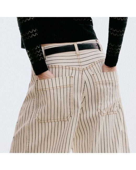 ME+EM White Extreme Tapered Jean