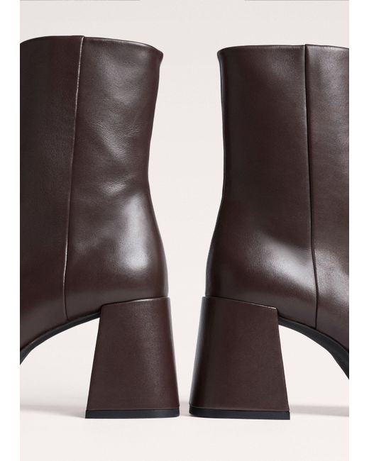 ME+EM Brown Platform Ankle Boot
