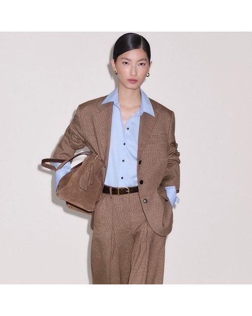 ME+EM Brown Heritage Very Wide Pant