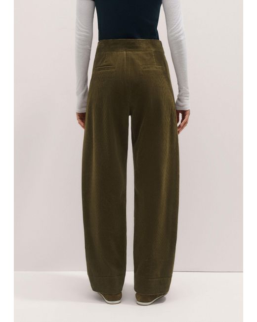 ME+EM Green Clever Cord Trouser