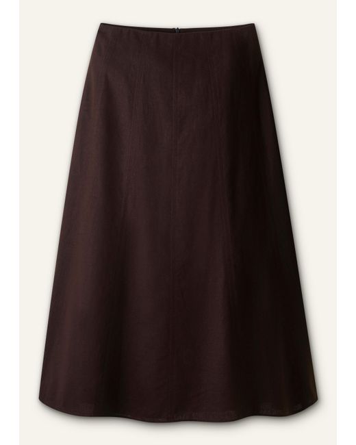 ME+EM Multicolor Crease-Less Linen Panelled Maxi Skirt