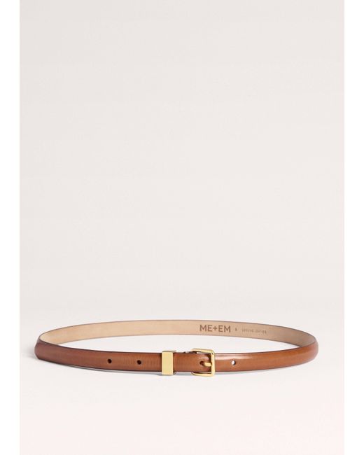 ME+EM Natural Skinny Belt