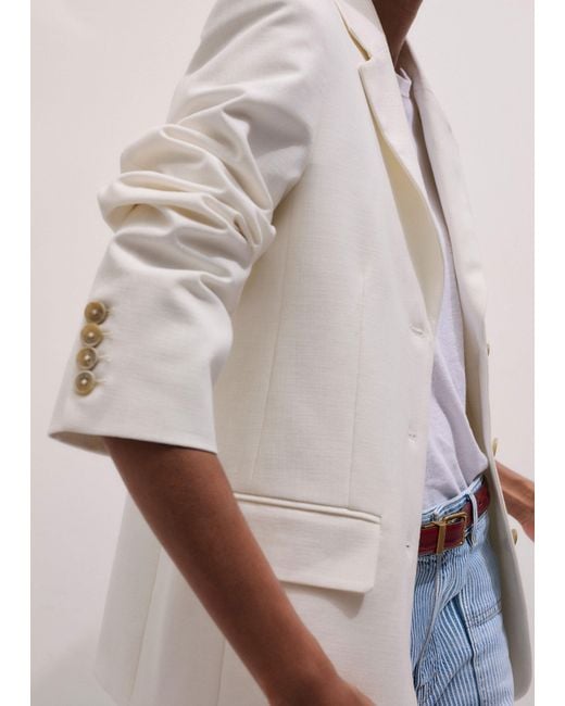 ME+EM White Intelligently Oversized Blazer