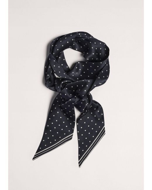 ME+EM Multicolor Skinny Scarf-Cream