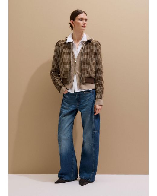 ME+EM Multicolor Cheesecloth Trim Detail Shirt