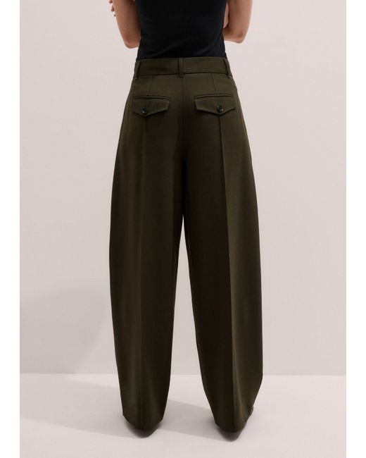 ME+EM Multicolor Pintuck Taper Trouser