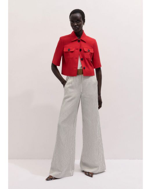 ME+EM Tailored Cropped Jacket