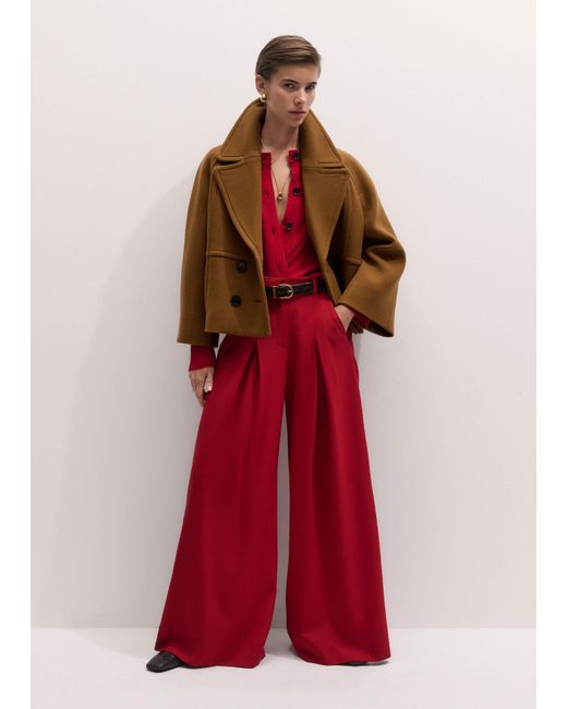 ME+EM Red Very Wide-Leg Pant