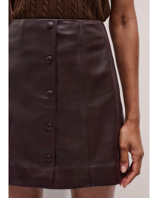 ME+EM Red Panelled Mini Skirt