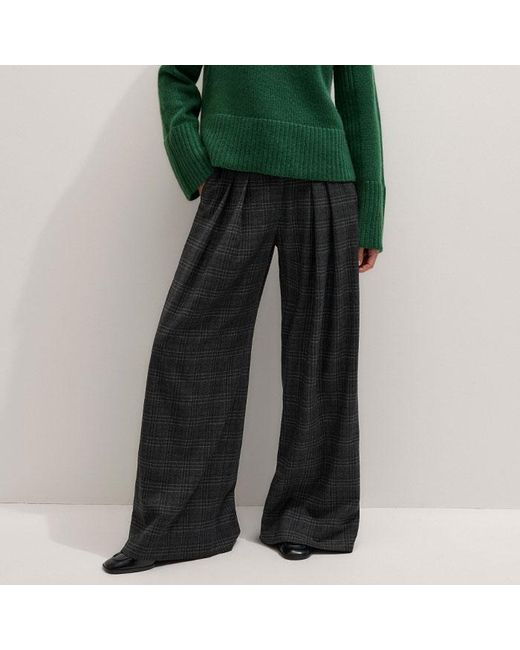 ME+EM Green Cashmere High Neck Statement Jumper