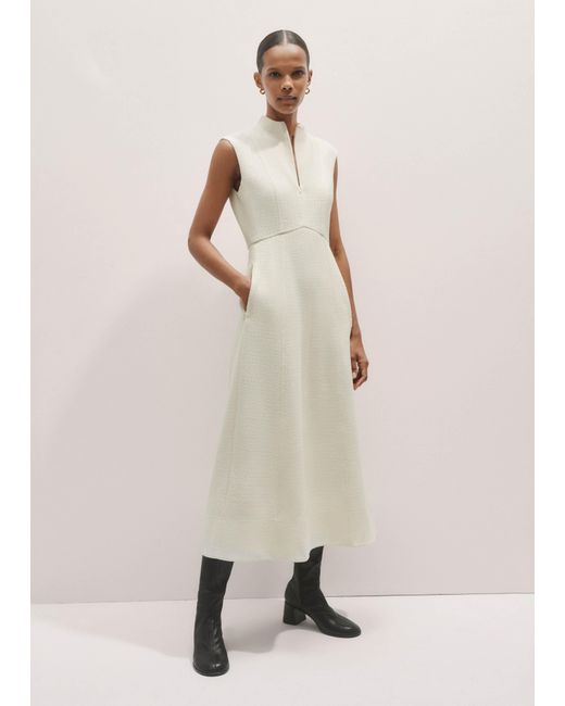 ME+EM Natural Day-To-Evening Sleeveless Midi Dress