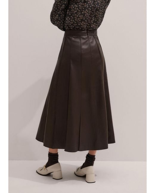 ME+EM Natural Panelled Maxi Skirt