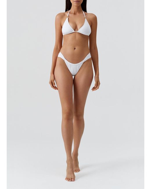 Melissa Odabash White Exclusive Corvo Bikini Bottom