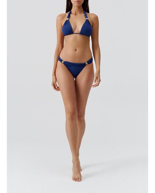 Melissa Odabash Blue Grenada Marine Bikini Bottom
