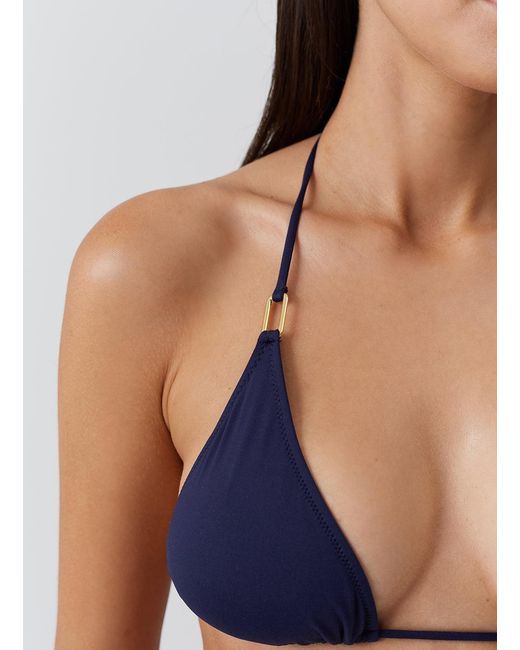 Melissa Odabash Blue Cancun Bikini Top