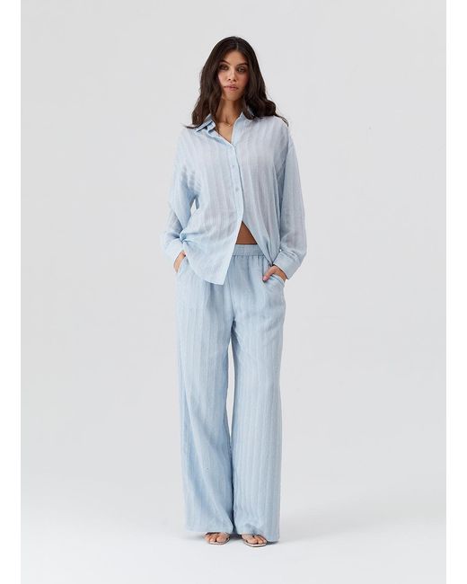 Melissa Odabash Blue Ziggy Pale Shirt