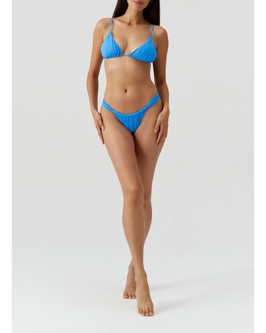 Melissa Odabash Blue Corvo Ocean Bikini Top