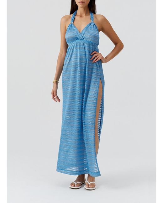 Melissa Odabash Blue Mariah Ocean Dress