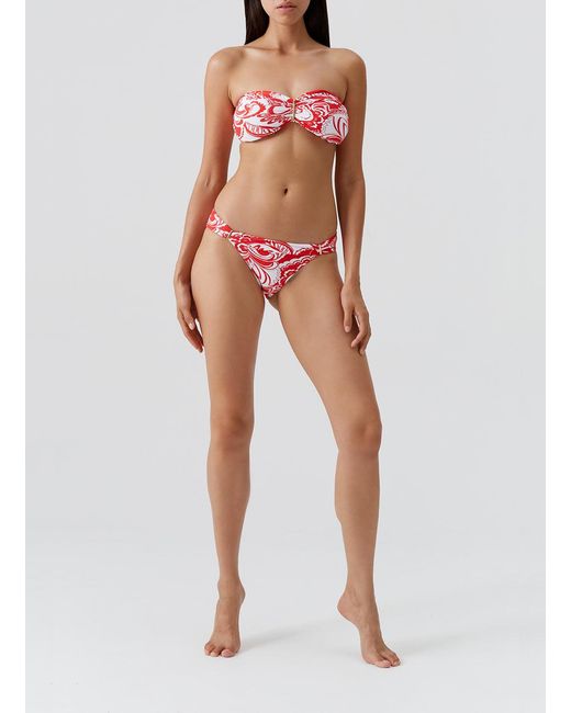 Odabash UK Pink Positano Floral Bikini Bottom