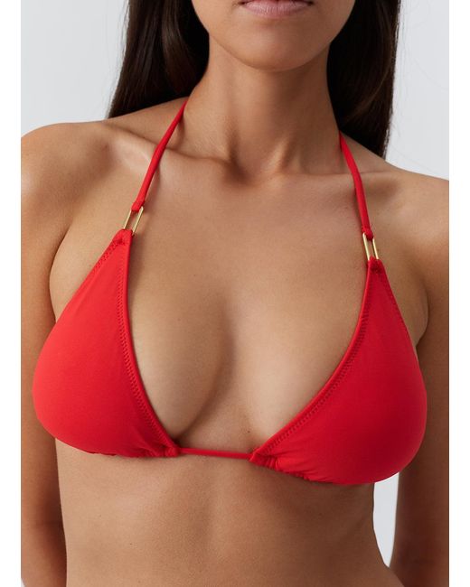 Melissa Odabash Red Cancun Bikini Top