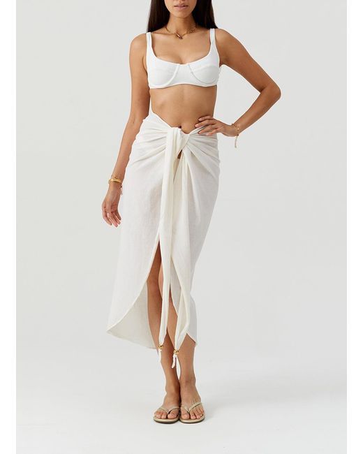 Melissa Odabash White Winnie Ivory Skirt