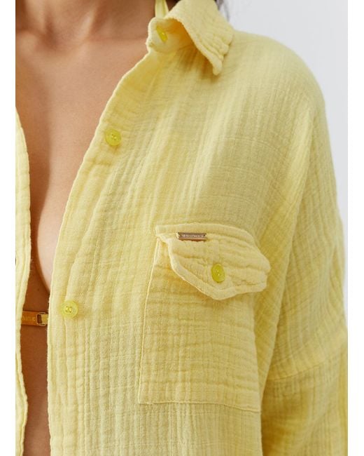Melissa Odabash Yellow Elena Top
