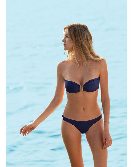 Melissa Odabash Blue Barcelona Bikini Top