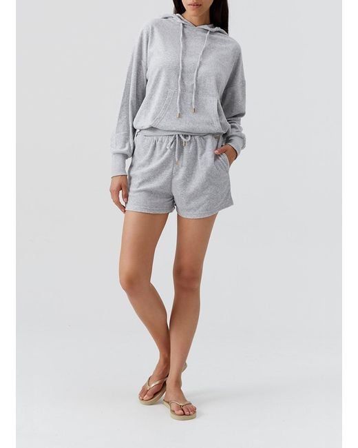 Melissa Odabash Gray Laura Shorts