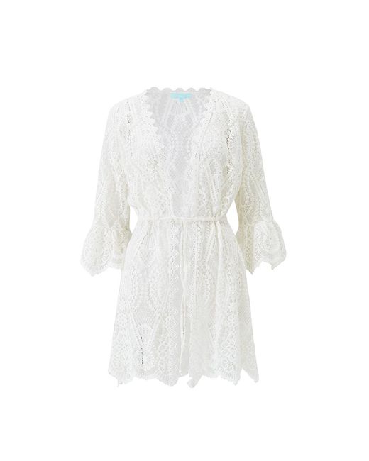 Melissa Odabash White Naia Kaftan
