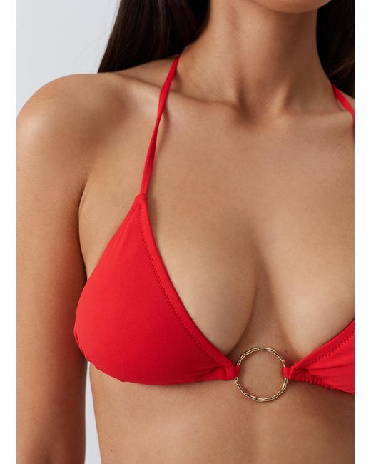 Melissa Odabash Red Miami Bikini Bottom