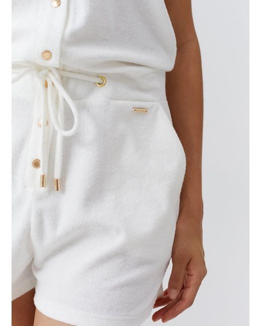 Melissa Odabash White Venus Playsuit