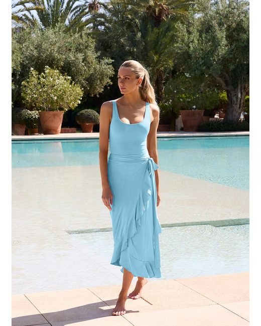 Melissa Odabash Blue Cassidy Celeste Skirt