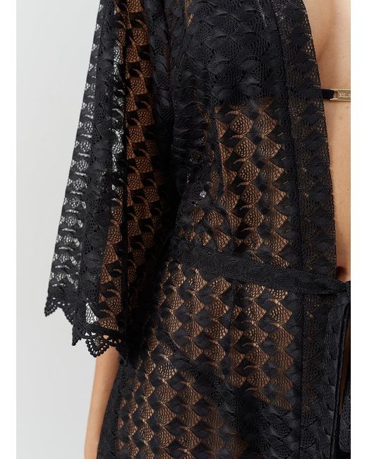 Melissa Odabash Black Tali Kaftan