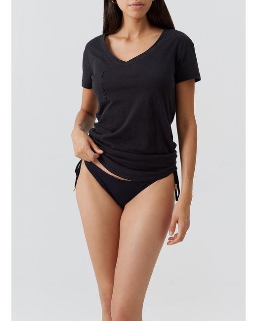 Melissa Odabash Black Exclusive Hadley T-Shirt