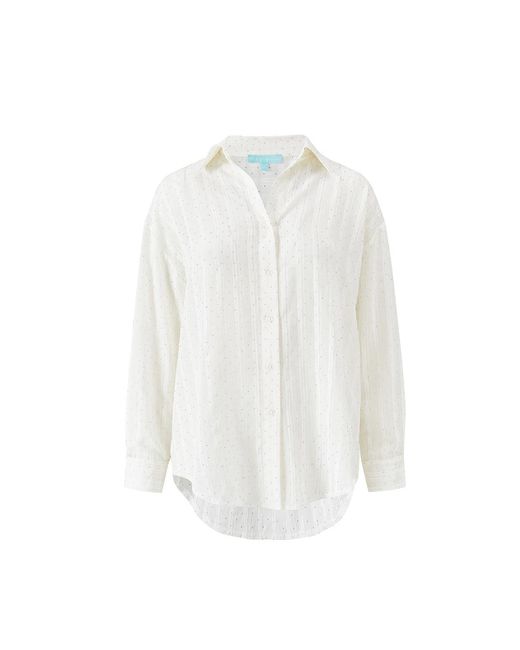 Melissa Odabash White Ziggy Shirt