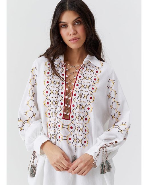 Melissa Odabash White Tamsin Top
