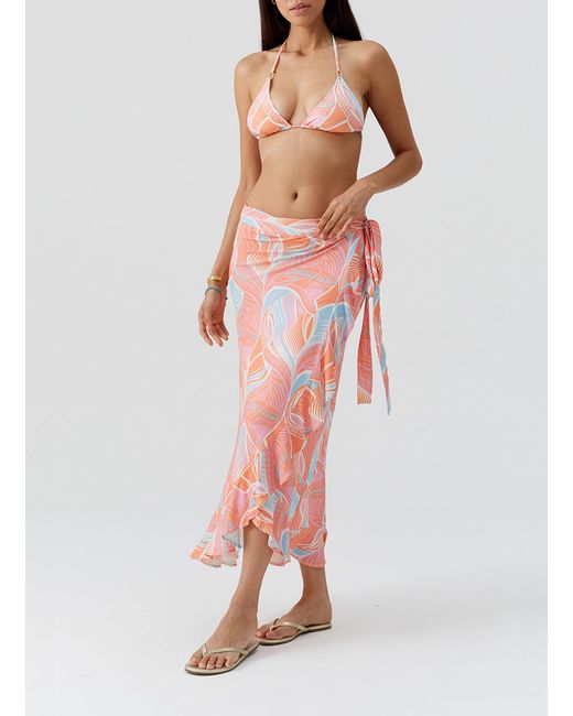 Melissa Odabash Pink Danni Cosmic Skirt