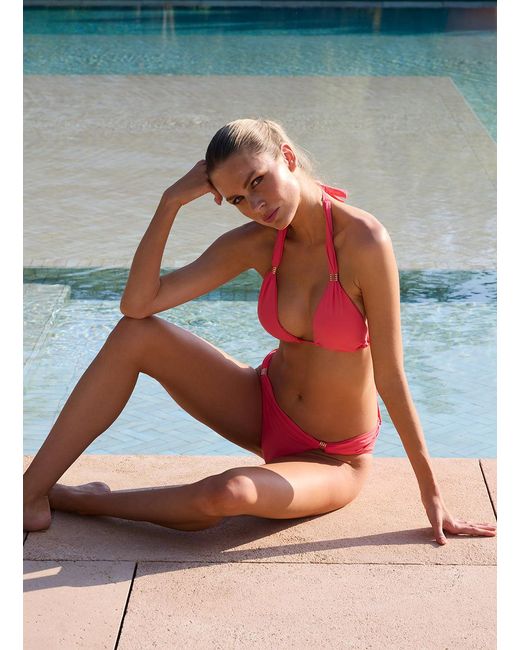Melissa Odabash Pink Grenada Coral Bikini Top