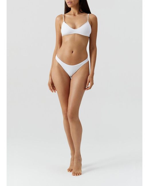 Melissa Odabash White Lima Bikini Bottom