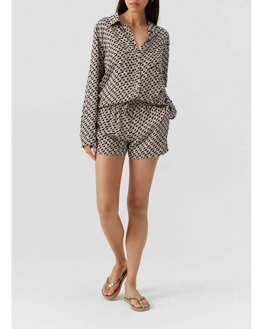Melissa Odabash White Annie Chain Shorts