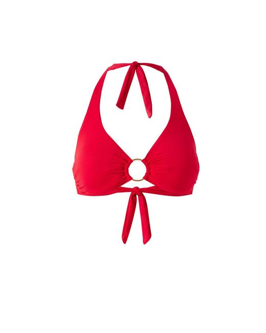 Melissa Odabash Red Brussels Bikini Top