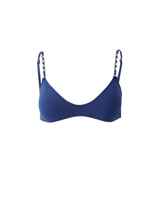 Melissa Odabash Blue Lima Marine Bikini Top