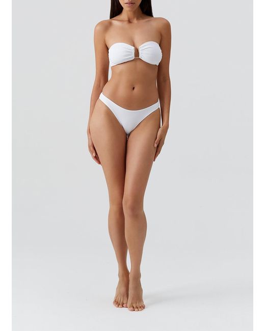 Melissa Odabash White Barcelona Bikini Top
