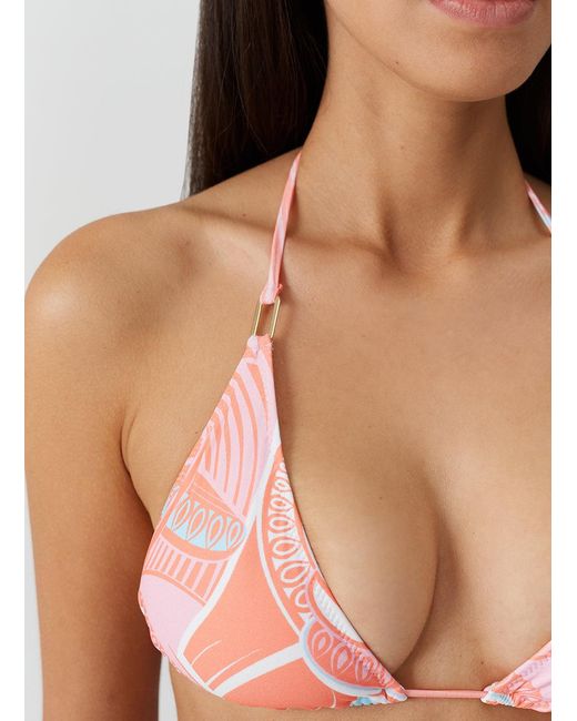 Melissa Odabash Pink Cancun Cosmic Bikini Top
