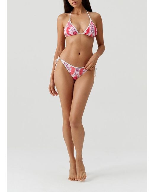 Melissa Odabash Pink Malta Ornate Bikini Bottom