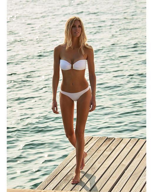Melissa Odabash White Barcelona Bikini Top
