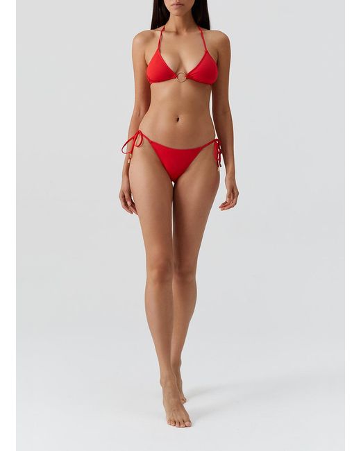 Melissa Odabash Red Miami Bikini Top