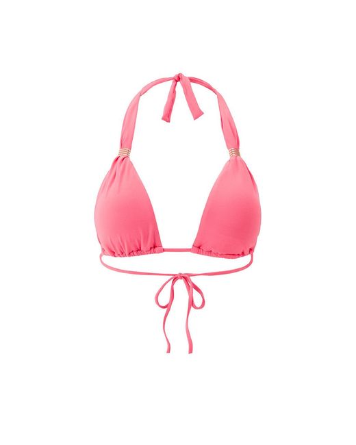 Melissa Odabash Pink Grenada Coral Bikini Top