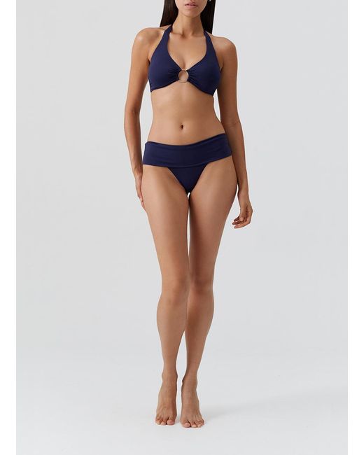 Melissa Odabash Blue Brussels Bikini Top